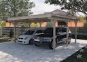 Vorschaubild Weka Flachdach Doppelcarport 616