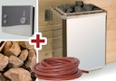 Vorschaubild Weka Technikpaket 1 inkl. 9 kW Ofen, Saunasteine, Anschlusskabel und Steuergerät für Saunahaus Naantali / Kuopio / Farsund