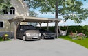 Vorschaubild Weka Doppelcarport 616 A mit Rundbogen