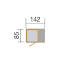 Weka 14 mm Garten- und Terrassenschrank 351 A/357 A mit Schleppdach