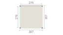 Vorschaubild Weka Design Pavillon Lumley - 300 x 300 cm