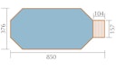 Vorschaubild Weka 45 mm Swimmingpool 594 A Sparset - 376 x 850 cm