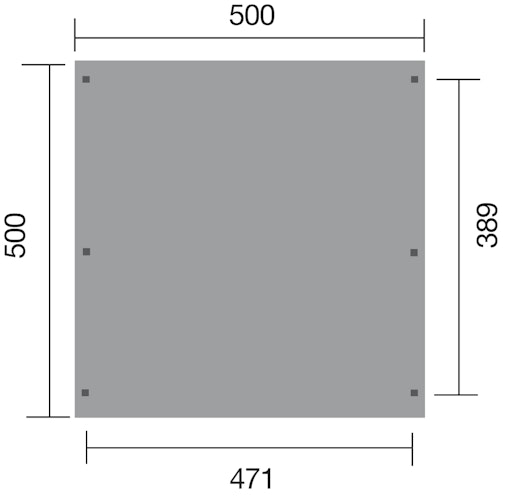 Weka Flachdach Doppelcarport 616