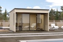 Vorschaubild Weka Gartenhaus Designhaus Cubilis 2.0 mit Lamellenelementen - 45 mm 