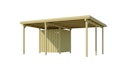 Vorschaubild Weka Carport 607 inkl. Geräteraum 1/2/3