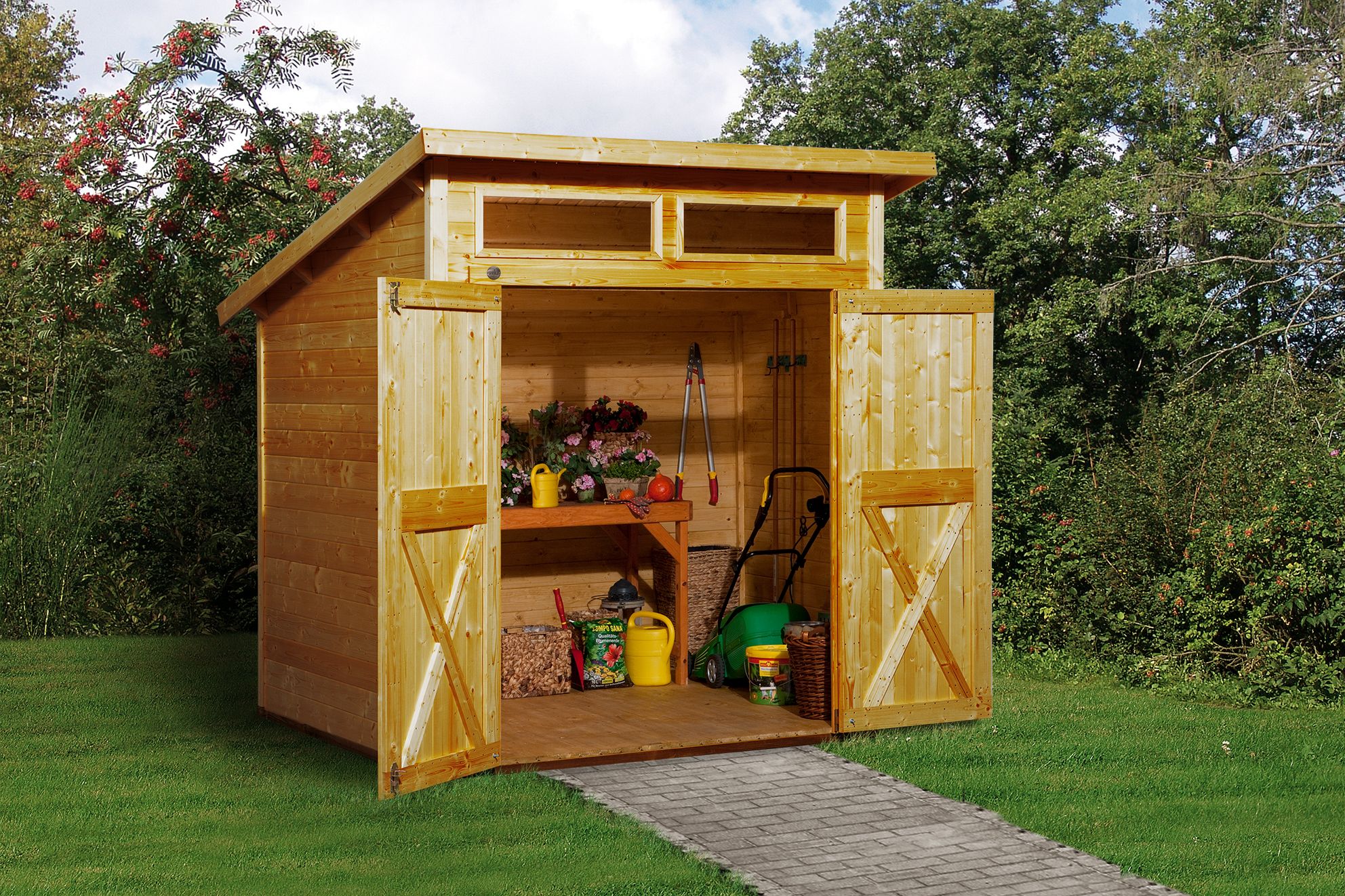 Weka 19 mm Gartenhaus 325 A 198 x 194 cm Aktionsangebot
