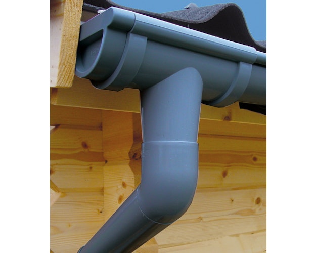 Kunststoff Dachrinnenset für Solid Gartenhaus Heidelberg (S8787) und Joigny (S8351)