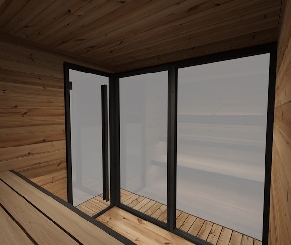 Weka Design Saunahaus Viira 2 mit Thermoholz - 40 mm Weka Design Saunahaus Viira 2 mit Thermoholz - 40 mm