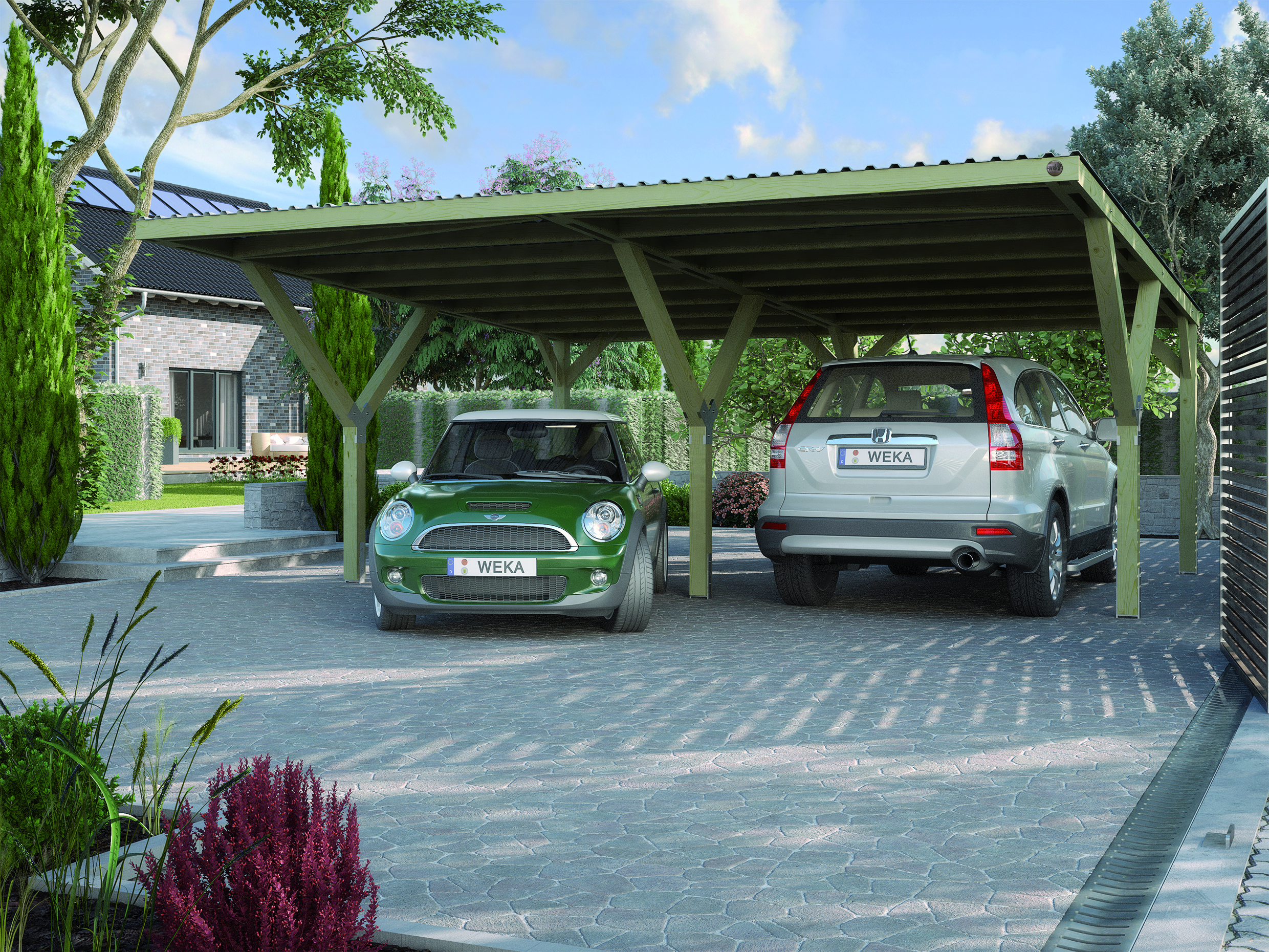 Weka Y-Doppelcarport 612