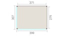 Vorschaubild Weka Design Pavillon Lumley - 400 x 300 cm