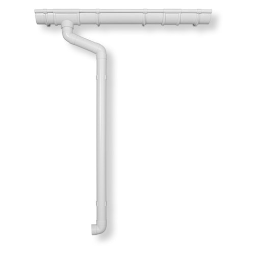 Kunststoff Dachrinnenset 396B für Pavillons (8 Ecken)
