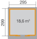 Vorschaubild Weka 21 mm Schiebetürhaus 225