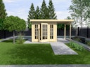 Vorschaubild Weka Gartenhaus 172 mit Anbau (295 cm) - 21 mm
