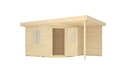 Weka Designhaus 213 A 28 mm inkl. 150 cm Anbau
