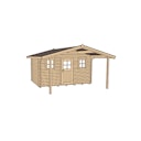 Vorschaubild Weka 45 mm Weekendhaus 138 A mit Vordach (200 cm)