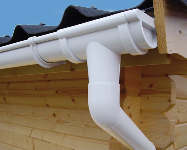 Kunststoff Dachrinnenset für Solid Gartenhaus Heidelberg (S8787) und Joigny (S8351)