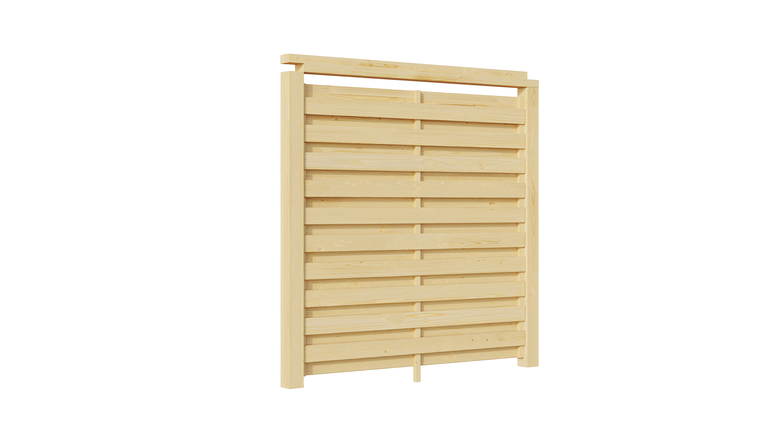 Weka Carport Seitenwand für Einzel- und Doppelcarport mit Dachbegrünung - naturbelassen