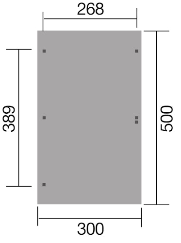 Weka Einzelcarport 606 A mit Rundbogen