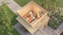 Vorschaubild Weka Design Gartenhaus Pure Garden Amberley - 19 mm