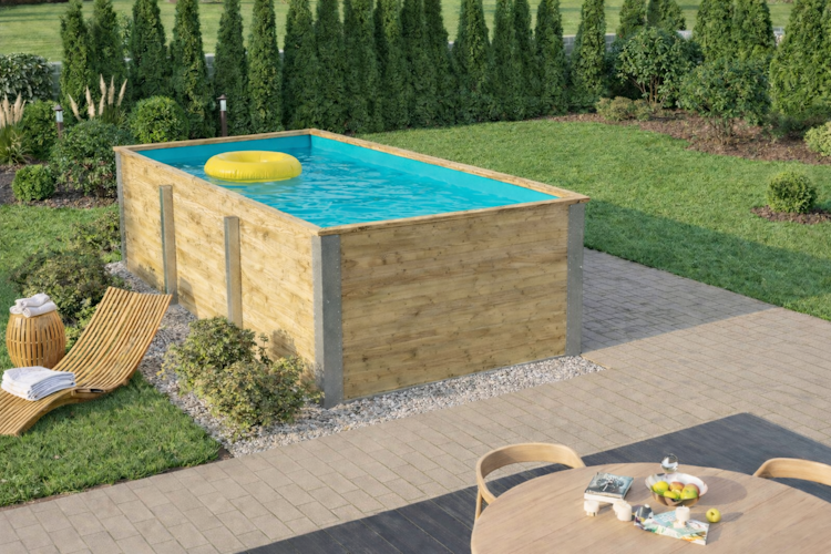 Weka Massivholzpool Siargao Gr. 1 - 45 mm - 416 x 200 cm