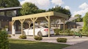 Vorschaubild Weka Einzelcarport mit Dachbegrünung 328 x 718 cm - Leimholz