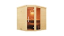 Vorschaubild Weka Premium Massivholzsauna Cubilis 2 mit Glastür+Fenster inkl. Montageservice - 45 mm
