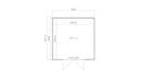 Vorschaubild Weka Design-Gartenhaus Batu - 28 mm - Modern Storage