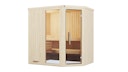 Vorschaubild Weka Elementsauna Varberg 1 Trend mit Eckeinstieg & weiß lasierten Fronten - 68 mm