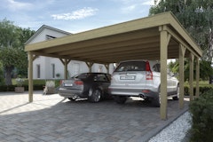 Weka Doppelcarport 609 mit Stahlblech-Trapezdachplatten Weka Doppelcarport 609 mit Stahlblech-TrapezdachplattenZubehörbild