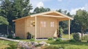 Vorschaubild Weka 28 mm Gartenhaus 110 A mit Vordach (200 cm)