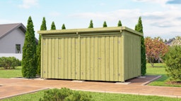 Weka 20 mm Flachdachschuppen Lagerhaus 607 3 Weka 20 mm Flachdachschuppen Lagerhaus 607 3Zubehörbild