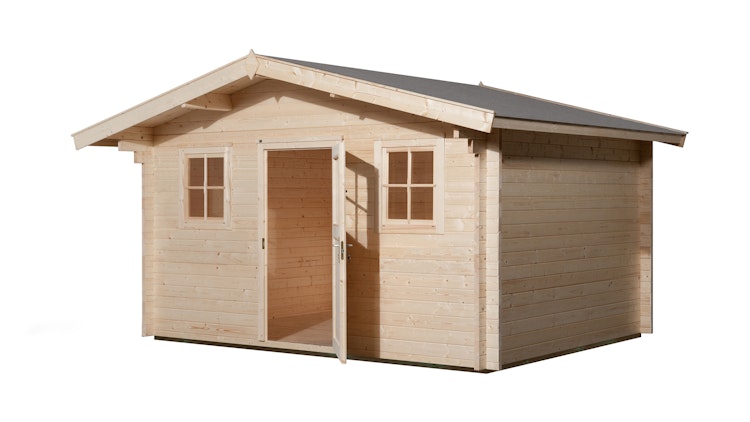 Weka 45 mm Weekendhaus 138 mit Vordach (60 cm)