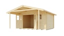 Vorschaubild Weka 45 mm Gartenhaus 136 A mit Vordach (200 cm)