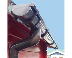 Kunststoff Dachrinnenset 324B für Gartenhäuser und Carports