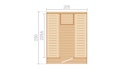 Vorschaubild Weka Design Saunahaus Laadi 3 mit Thermoholz - 28/42 mm