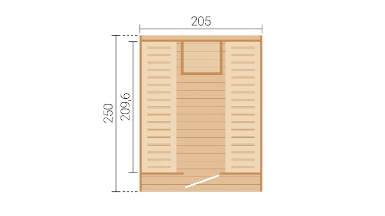 Weka Design Saunahaus Laadi 3 mit Thermoholz - 28/42 mm Weka Design Saunahaus Laadi 3 mit Thermoholz - 28/42 mm