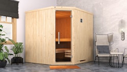 Weka Elementsauna Varberg 3 - 68 mm Sparset 1 inkl. 7,5 kW Ofen mit Steuergerät