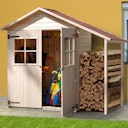 Weka 14 mm Garten- und Terrassenschrank 351 A/357 A mit Schleppdach
