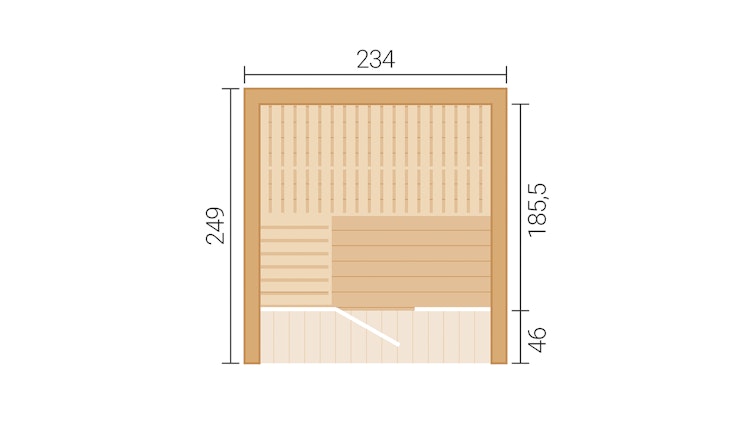 Weka Design Saunahaus Luua mit Thermoholz - 175 mm (Lieferung vormontiert) Weka Design Saunahaus Luua mit Thermoholz - 175 mm (Lieferung vormontiert)