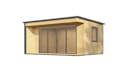 Vorschaubild Weka Gartenhaus Designhaus Cubilis 4.0 mit Lamellenelementen - 45 mm 