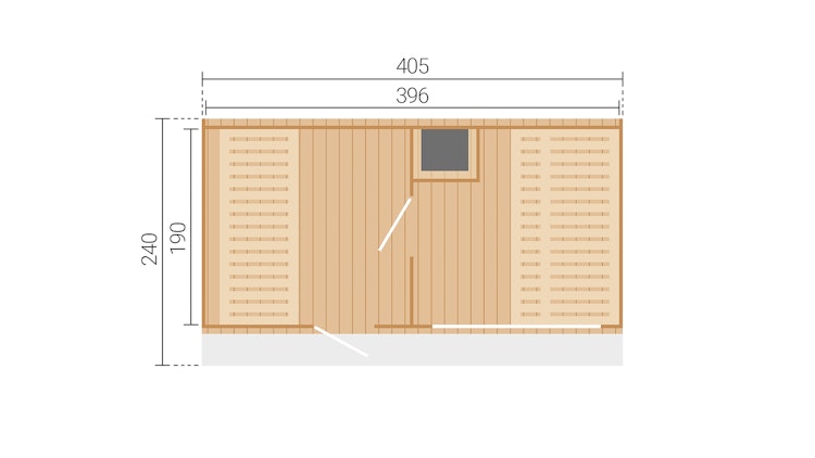 Weka Design Oval Saunahaus Keila mit Thermoholz - 28/42 mm Weka Design Oval Saunahaus Keila mit Thermoholz - 28/42 mm