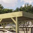 Vorschaubild Weka Einzelcarport mit Dachbegrünung 328 x 718 cm - kesseldruckimprägniert