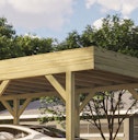 Vorschaubild Weka Einzelcarport mit Dachbegrünung 328 x 718 cm - Leimholz