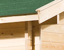 Vorschaubild Weka 45 mm Weekendhaus 137 A mit Vordach (200 cm)