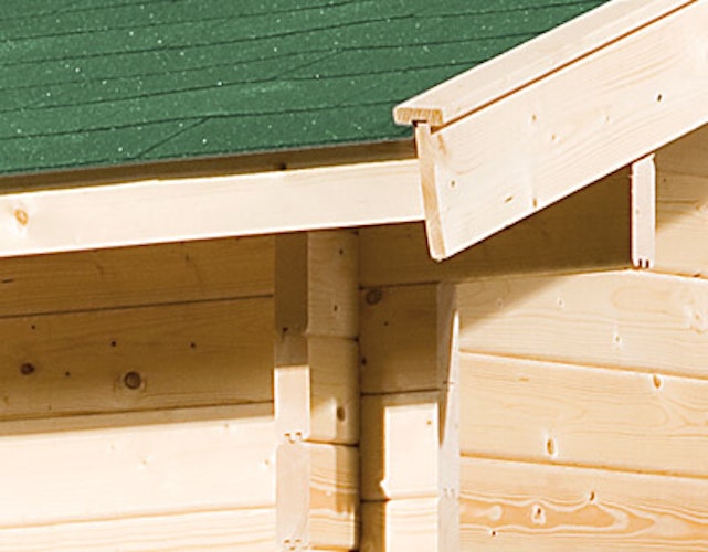 Weka 45 mm Weekendhaus 137 A mit Vordach (200 cm)