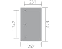 Vorschaubild Weka Terrassenüberdachung 671