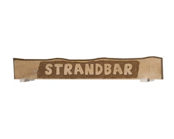 Weka handgeschnitztes Massivholzschild mit individueller Aufschrift, bis 12 Buchstaben