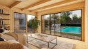 Vorschaubild Weka Design Gartenhaus Pure Garden Amberley mit Aluminium-Schiebetür - 44 mm