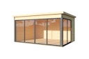 Vorschaubild Designhaus 412 Gr. 2 mit Glasschiebetür (Homeoffice-Gartenhaus) - 44 mm