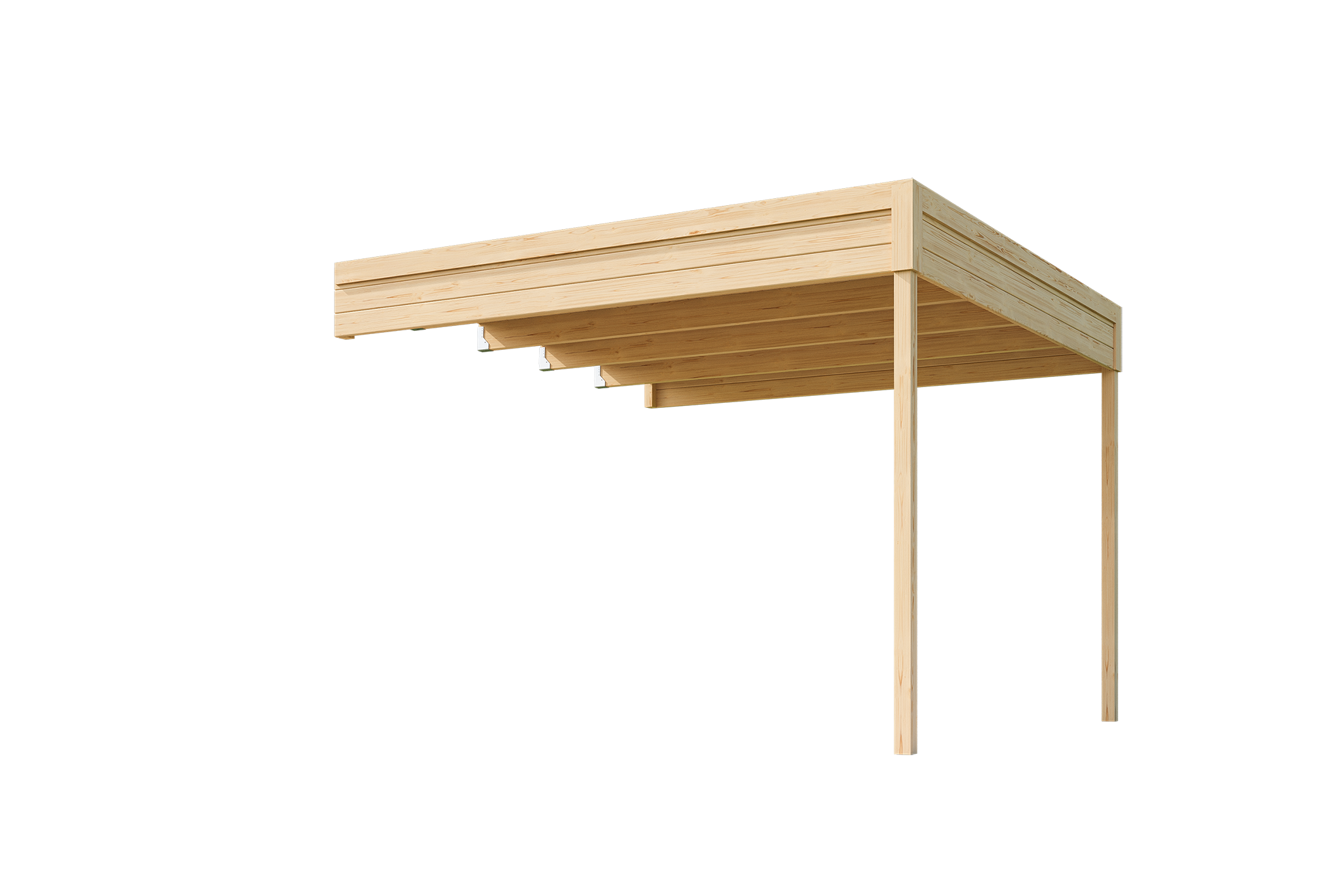 Weka Anbaudach für Gartenhaus Batu 2 - 150 oder 300 cm Breite